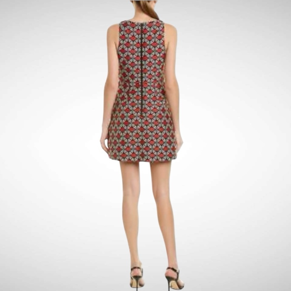 MILLY SLIM SHIFT DRESS POPPY SIZE 6 - Picture 3 of 15